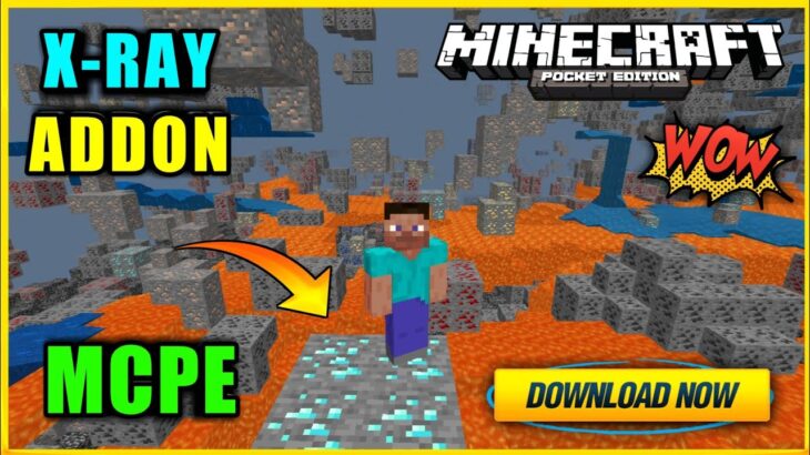 X-Ray Add-On! In Minecraft Pe | X-Ray Mod For MinecraftPe | Java X-Ray Into Mcpe! | in hindi | 2021