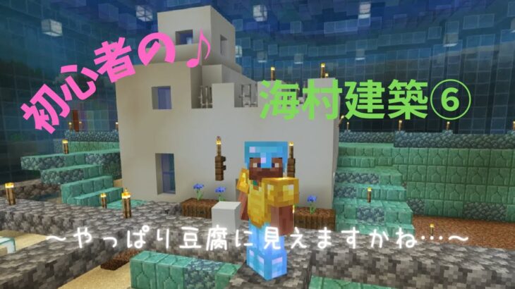 ま くのマインクラフト実況 初心者の海村建築 やっぱり豆腐に見えますか 自分がイメージするアニメの世界では海の中の家はこんな感じなんです Part30 Minecraft Summary マイクラ動画