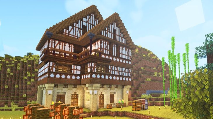 マイクラ サバイバルでおしゃれ過ぎる家を建築してみた マインクラフト Minecraft Summary マイクラ動画
