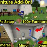 Best Furniture Addon For Minecraft Pe | #furnituremodinminecraftpe | Furniture Mod | in hindi | 2021