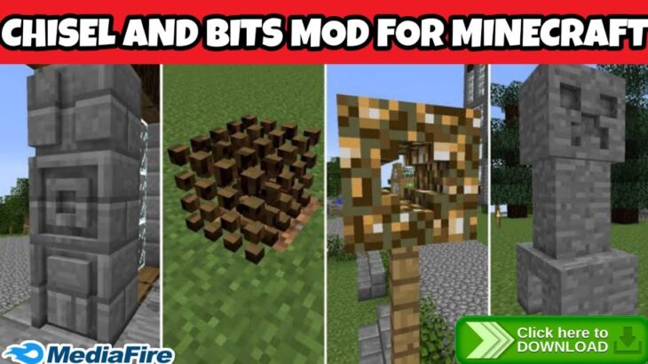 Chisel and bits mod for Minecraft | Bits mod for Minecraft | Chisel and bits in Minecraft|Roargaming