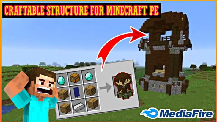 Craftable structure for Minecraft pocket edition |Craftable structure mod in Minecraft PE|Roargaming