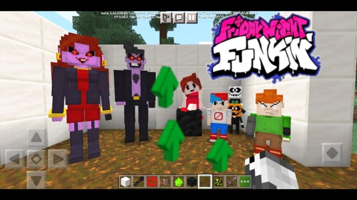 Friday Night Funkin En minecraft pe 1.16.210 | Friday Night Funkin mod para celular