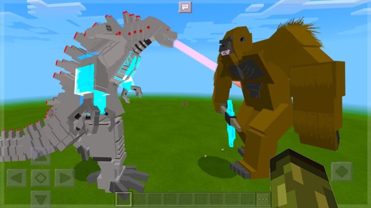 Godzilla Vs Kong Mod In Minecraft Pe Insane Battles Minecraft Summary マイクラ動画