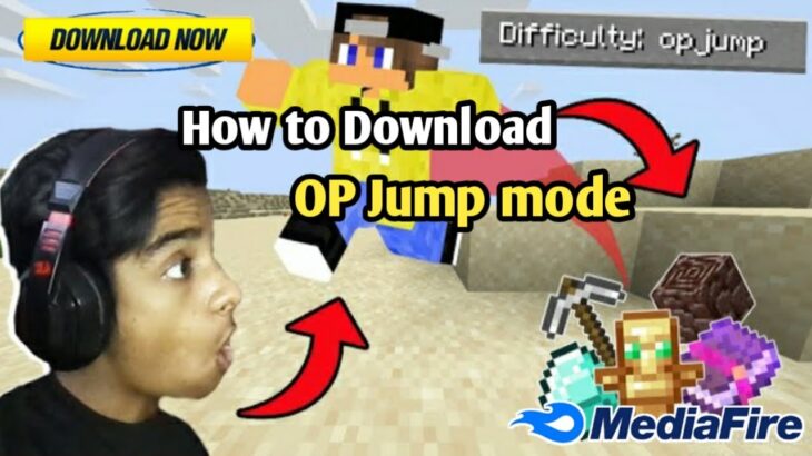 How To Download OP Jump mod in minecraft PE || op Items Jump mod || in Hindi || Albedo OP