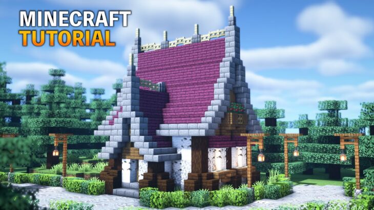 洋風な赤い屋根の家の作り方 マイクラ建築講座 How To Build A House With A Western Style Red Roof Minecraft Summary マイクラ動画