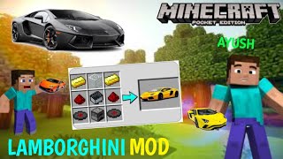 Lamborghini mod for Minecraft | Minecraft pocket edition mod