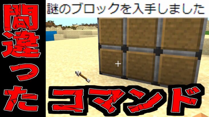 [マイクラ] コマンドを間違ったら謎のブロックが出てきた！？許可ブロック [Minecraft]