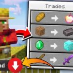 Minecraft , But Villagers Trade OP Items Mod download In Minecraft poket edition | MCPE 🔥🔥🔥