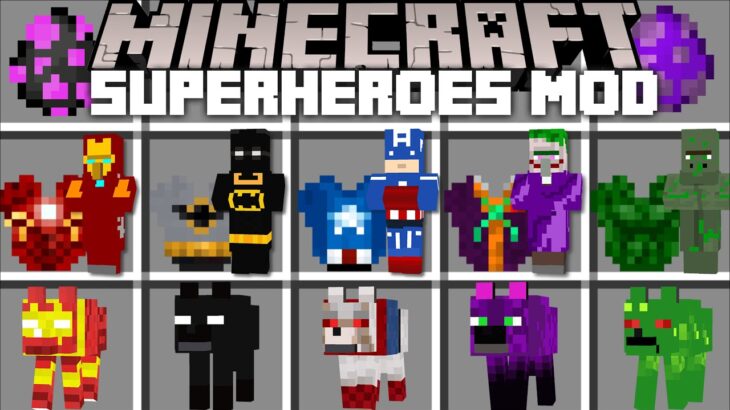 Minecraft EXTREME VILLAGER SUPERHERO MOD / DON’T GET CAUGHT WITH SPIDER MAN !! Minecraft Mods