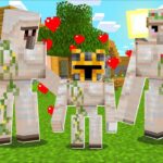 Minecraft HELP SAVE THE BABY GOLEM TO FIND THEIR LOST PARENTS MOD / FAMILY GOLEMS !! Minecraft Mods