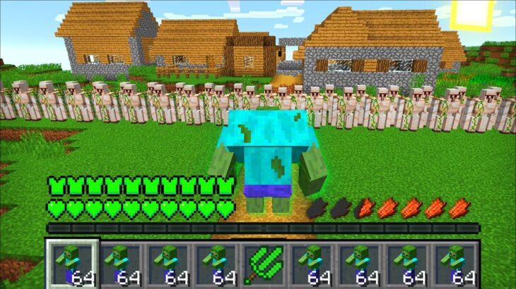 Minecraft HOW MUTANT ZOMBIE ATTACKED THIS VILLAGE IN MINECRAFT MOD / DESTROY HOUSE !! Minecraft Mods