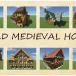 Minecraft | How to Build Medieval House | 中世の家の作り方