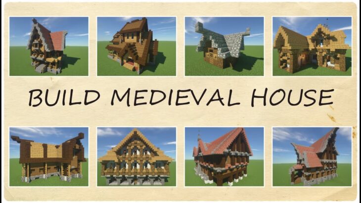 Minecraft How To Build Medieval House 中世の家の作り方 Minecraft Summary マイクラ動画