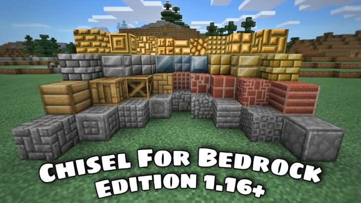 Minecraft Mod Showcase: Chisel For Bedrock Edition 1.16+ Addon for MCPE