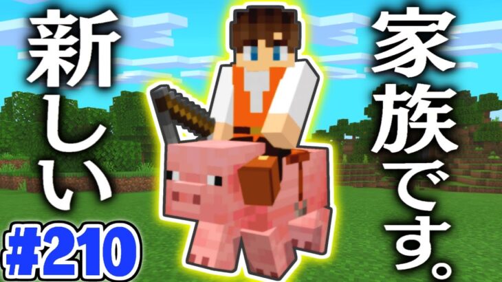 ブタに乗って大冒険!!これって便利なの!?マイクラ実況Part210【マインクラフト】