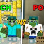 RICH BABIES vs POOR BABIES In Minecraft MOD !! 🤑