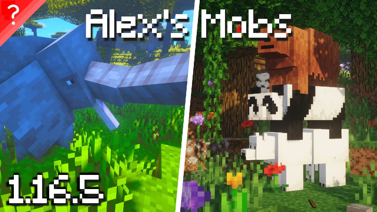 The Best New Mod For Minecraft Mobs Alex S Mobs 1 16 5 Minecraft Summary マイクラ動画