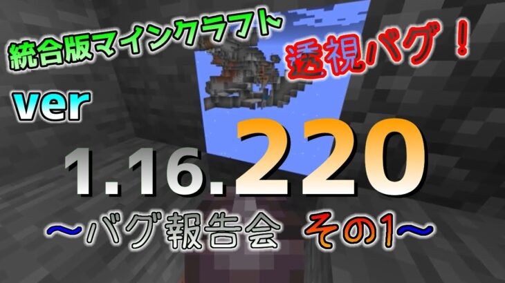 統合版マイクラ Ver1 16 2バグ報告会 その１ 統合版マインクラフト Ver1 16 2 Minecraft Summary マイクラ動画