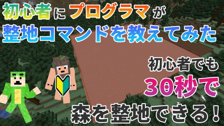 整地編 プログラマが初心者にfillコマンドのやり方を解説してみた Java版 Minecraft Summary マイクラ動画