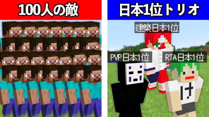 ハードコアの世界で100人バトルロワイアル【マイクラ・マインクラフト】