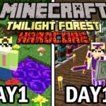 【マインクラフト】黄昏の森の世界で100日ハードコア生活をして完全攻略したらヤバかった【100days】【Minecraft】