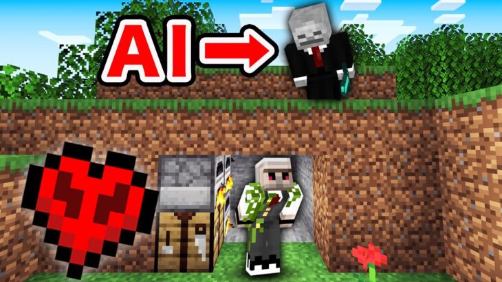 【マイクラ】ハードコアで『最強AIハンター』から逃げ切きってエンドラを討伐せよ!!【データパック】