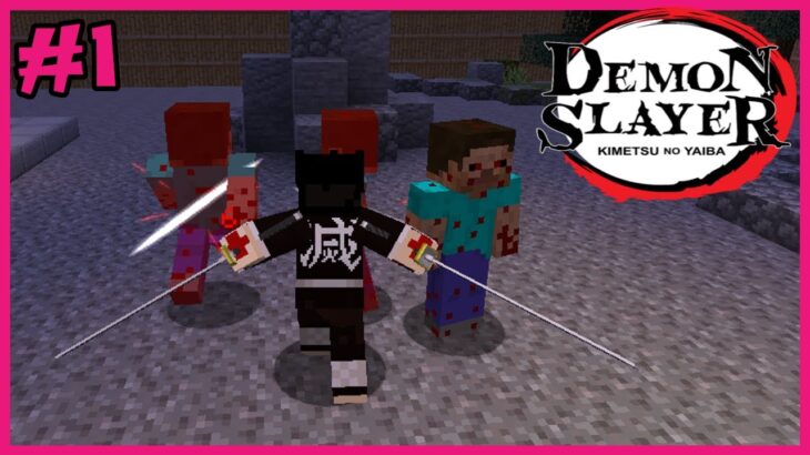 BECOME A DEMON SLAYER HARD MODE! || Demon Slayer MMO (Minecraft Mod) Episode 1