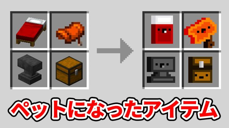 アイテムの能力がペットになって使えるマインクラフト マイクラ 超鳥犬猿modクラフト 35 Minecraft Summary マイクラ 動画