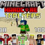 【マインクラフト】実況者１０人でハードコア１００日生活！めっちゃ整地してみた！【Minecraft】