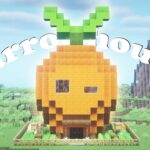 Minecraft | How to build a Carrot House | ニンジンの家の作り方