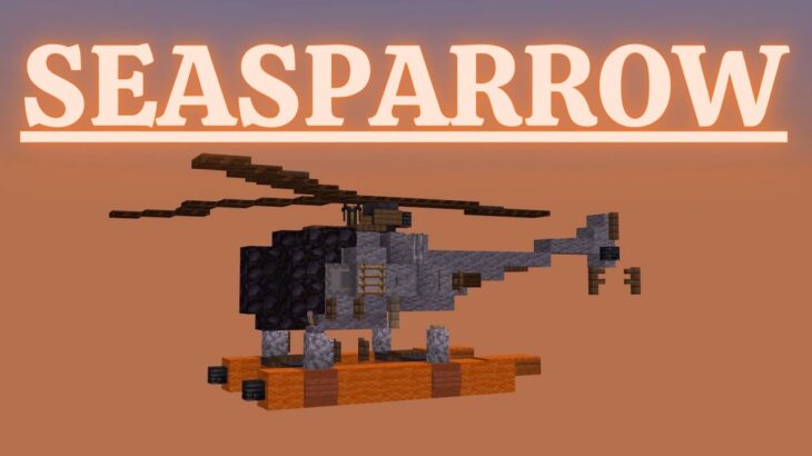 Minecraft: How to build a Helicopter in Minecraft (Seasparrow) Minecraft Helicopter Tutorial