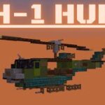Minecraft: How to build a Helicopter in Minecraft (UH-1 Huey) Minecraft Helicopter Tutorial