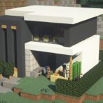 Minecraft | How to build a Modern House | モダンな家の作り方