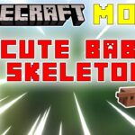 Minecraft but Skeleton is a CUTE BABY | minecraft Baby Mod | Raybit Gaming #shorts