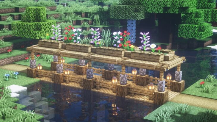 マインクラフト 超簡単 可愛い橋の作り方 Minecraft How To Build A Bridge マイクラ建築 Minecraft Summary マイクラ動画