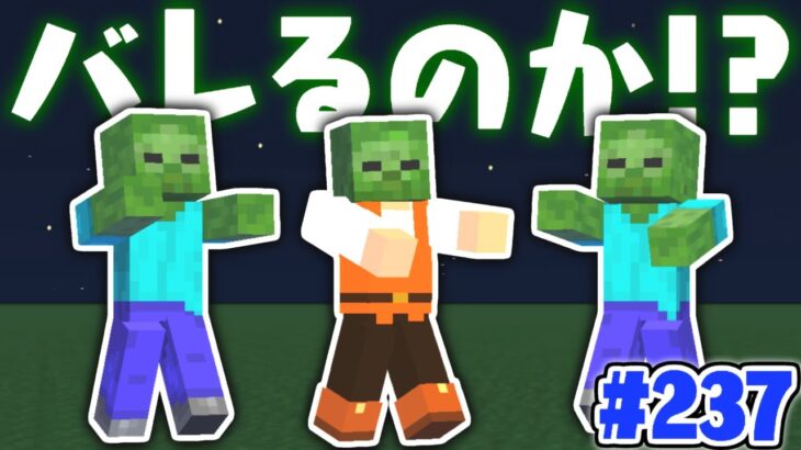 ゾンビの頭をかぶるとバレない 超激レアなmobの頭で検証 マイクラ実況part237 マインクラフト Minecraft Summary マイクラ動画