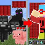 【マイクラ】モブの体力を吸収できる世界でサバイバルPVPしたら最強になった！？