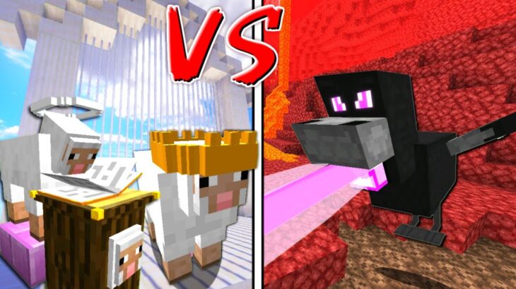 【マイクラ】天国の羊軍 VS 地獄の鶏軍！？【ゆっくり実況】【配布マップ】