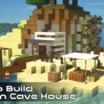 【minecraft】洞窟モダンハウスの作り方【マイクラ　現代建築】