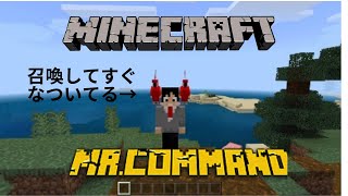 【マイクラ】召喚コマンド/summonを使って色々やってみます。なついた状態のネコを召喚したらクリーパーが寄って来ないと聞いたので