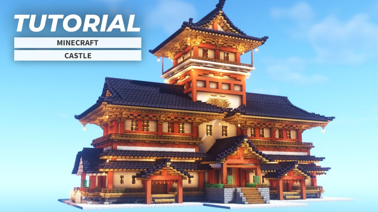 マインクラフト 駅 旅館にもなる 竜宮城の作り方 和風建築 Minecraft Summary マイクラ動画