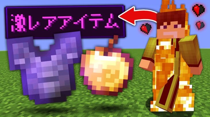 ダメージ受けると激レアアイテムが手に入るマインクラフト Minecraft Summary マイクラ動画