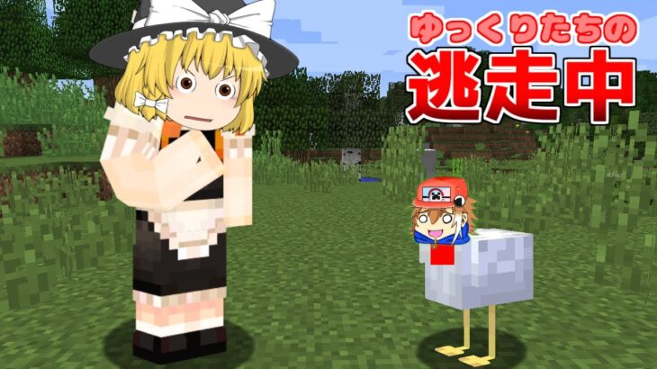 【マイクラ】ゆっくりたちがモブに変身して逃走中したら全然バレないｗｗｗ【ゆっくり実況】