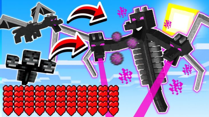 合体した最強のウィザードラゴン！？【マイクラ・マインクラフト】