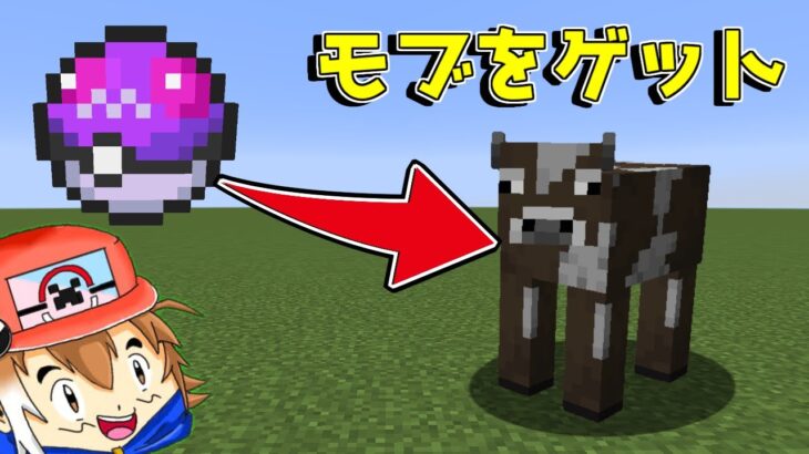 【マイクラ】モブをゲットできるマスターボール！？【ゆっくり実況】