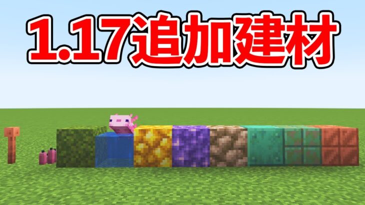 【マイクラ】建築目線で見る1.17アップデート【マインクラフト】