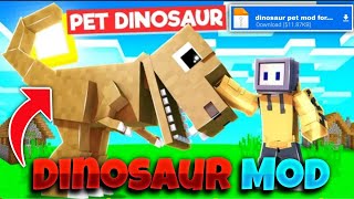 Dinosaur Mod Like Loggy Gamer | Dinosaur Mod In Minecraft Pe | Dinosaur Addon | MCPE Addons | 2021 |