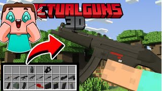 ( Download )( MCPE/MCBE )ActualGuns 3D Mod In Minecraft PE | ActualGuns 3D v1.3 – Redux Update |