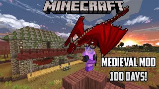 I Spent 100 Days in Medieval Minecraft Mod… Here’s What Happened